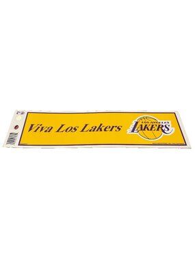 Los Angeles Lakers 'VIVA' Bumper Sticker Vintage Style Vinyl Decal NEW NBA